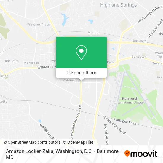 Mapa de Amazon Locker-Zaka