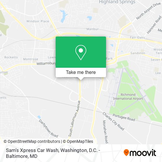 Mapa de Sam's Xpress Car Wash
