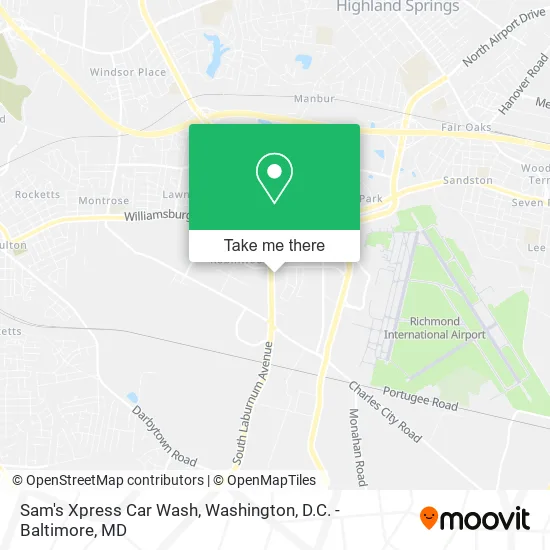 Mapa de Sam's Xpress Car Wash