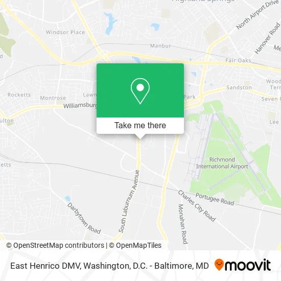 Mapa de East Henrico DMV