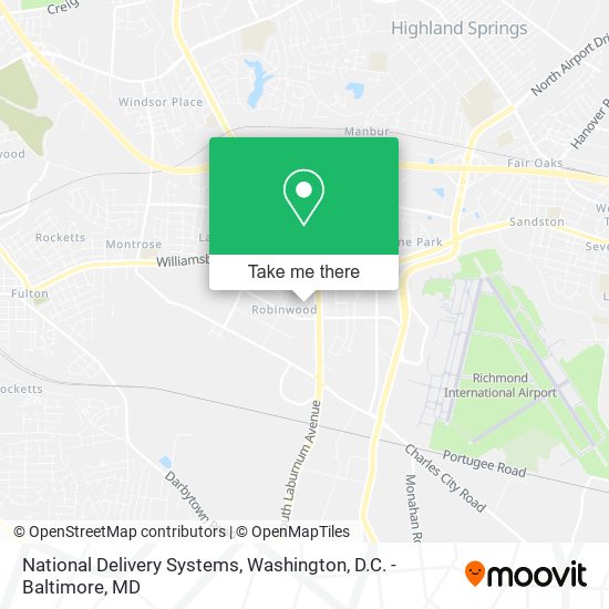 National Delivery Systems map