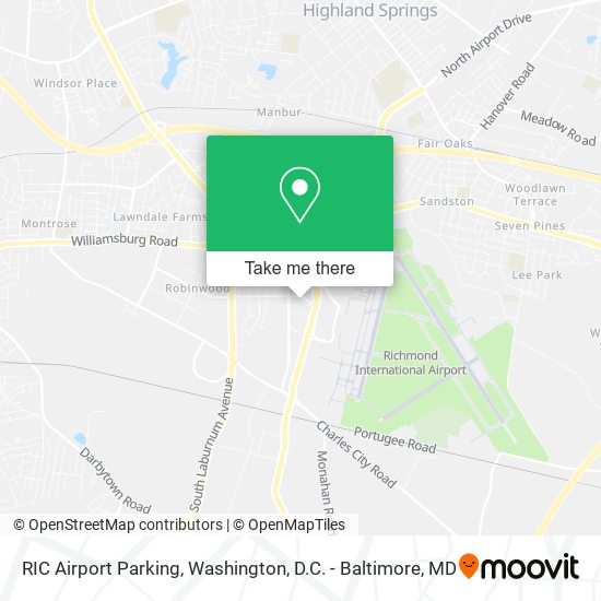 Mapa de RIC Airport Parking
