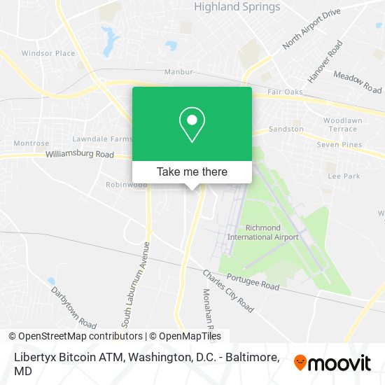 Mapa de Libertyx Bitcoin ATM