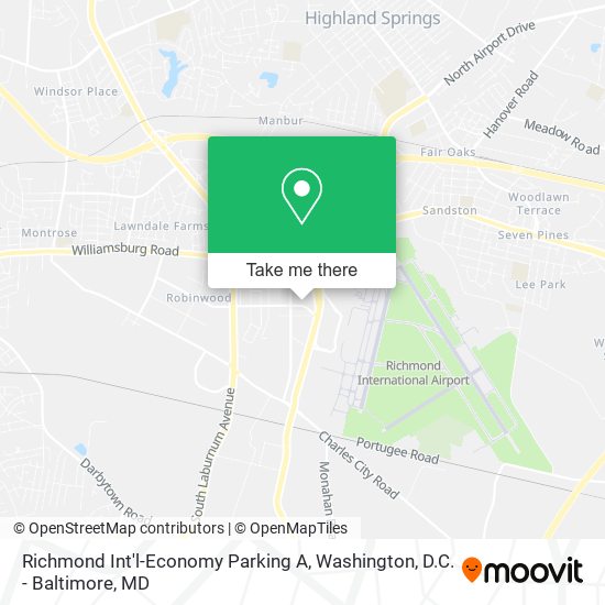 Mapa de Richmond Int'l-Economy Parking A