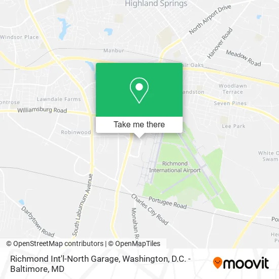 Mapa de Richmond Int'l-North Garage