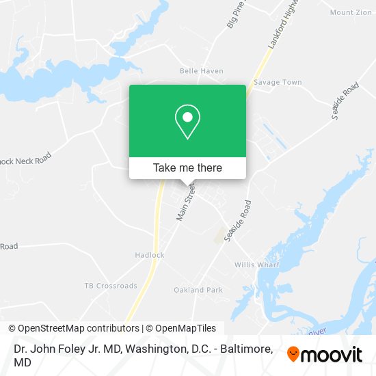 Mapa de Dr. John Foley Jr. MD