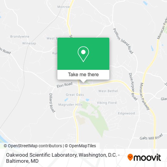 Mapa de Oakwood Scientific Laboratory