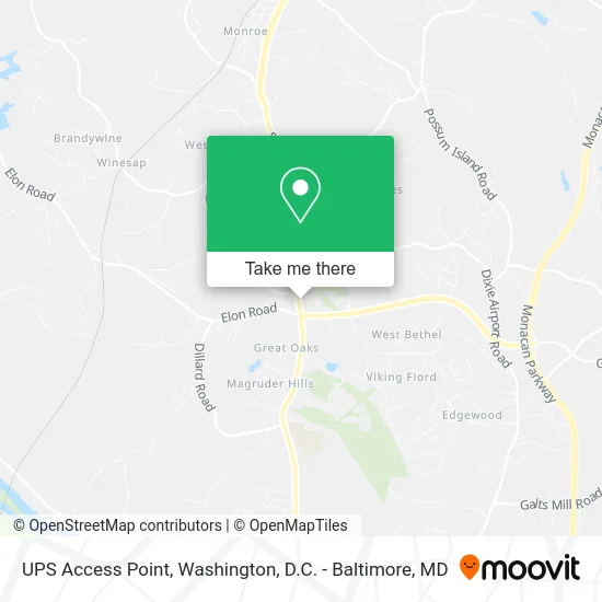 UPS Access Point map