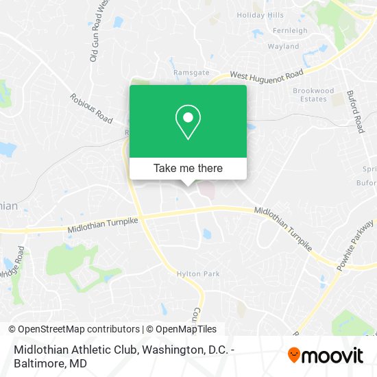 Midlothian Athletic Club map