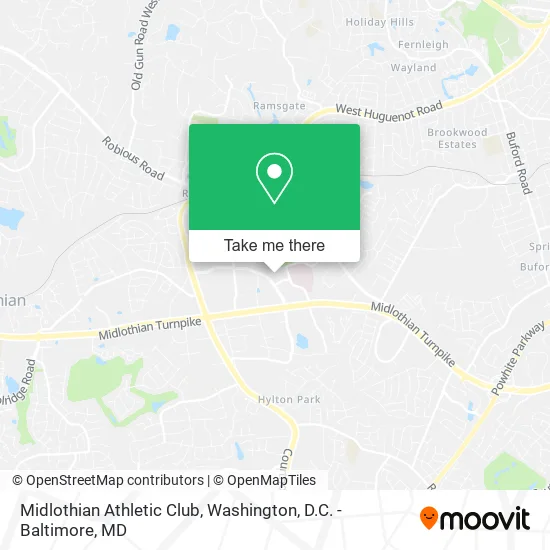 Midlothian Athletic Club map