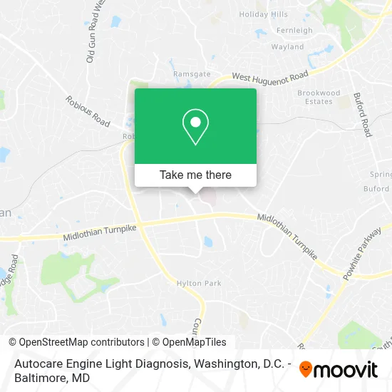 Autocare Engine Light Diagnosis map