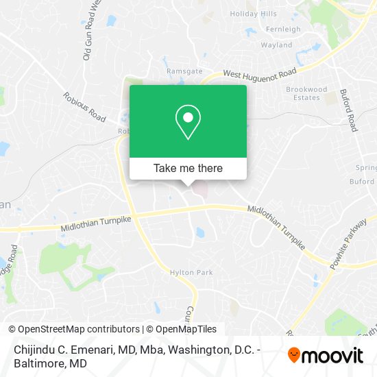 Chijindu C. Emenari, MD, Mba map