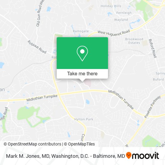 Mark M. Jones, MD map