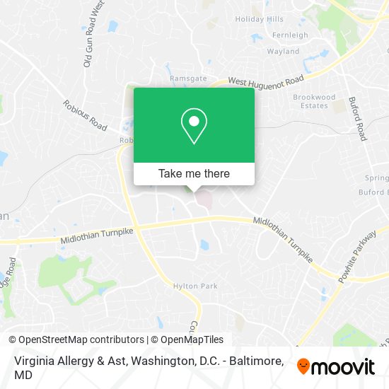 Mapa de Virginia Allergy & Ast