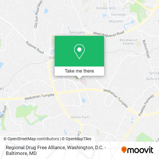 Mapa de Regional Drug Free Alliance