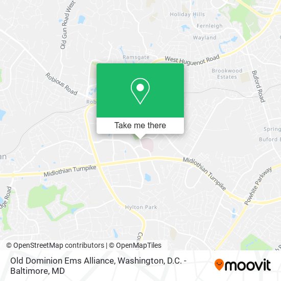 Mapa de Old Dominion Ems Alliance