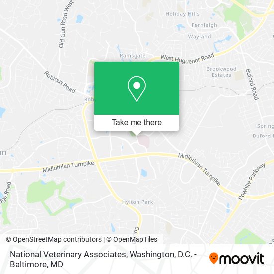 Mapa de National Veterinary Associates