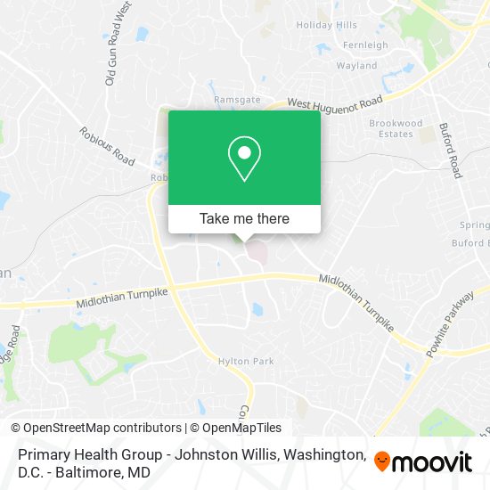 Primary Health Group - Johnston Willis map