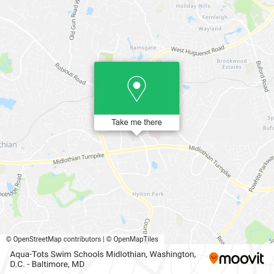 Aqua-Tots Swim Schools Midlothian map