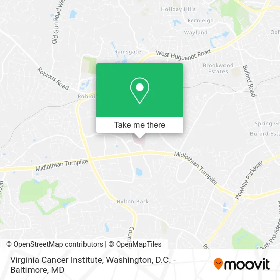 Virginia Cancer Institute map