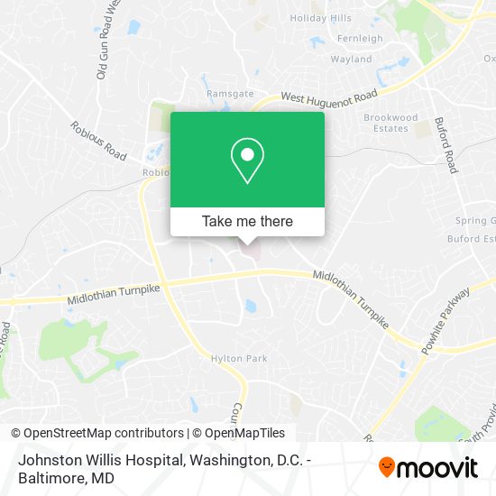 Johnston Willis Hospital map