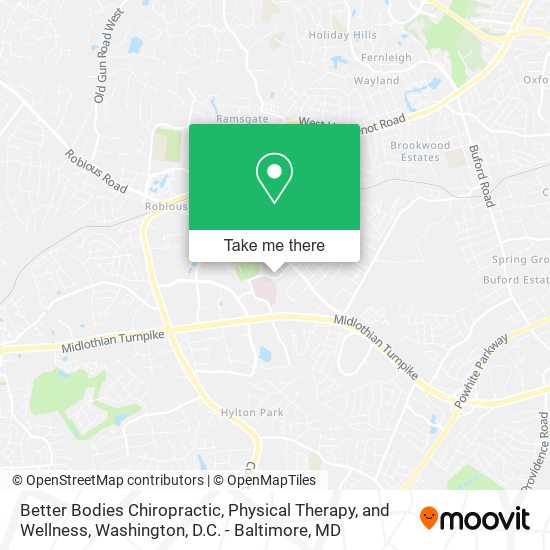 Better Bodies Chiropractic, Physical Therapy, and Wellness map