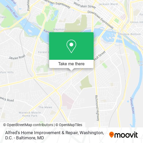 Alfred's Home Improvement & Repair map