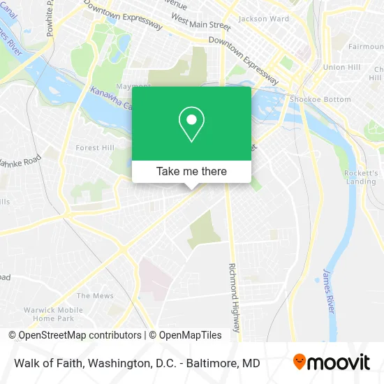 Walk of Faith map
