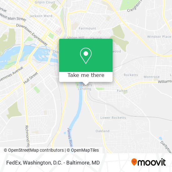 Mapa de FedEx