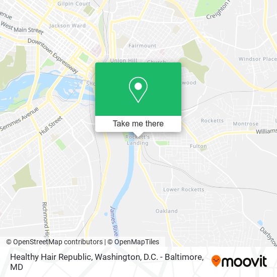 Mapa de Healthy Hair Republic