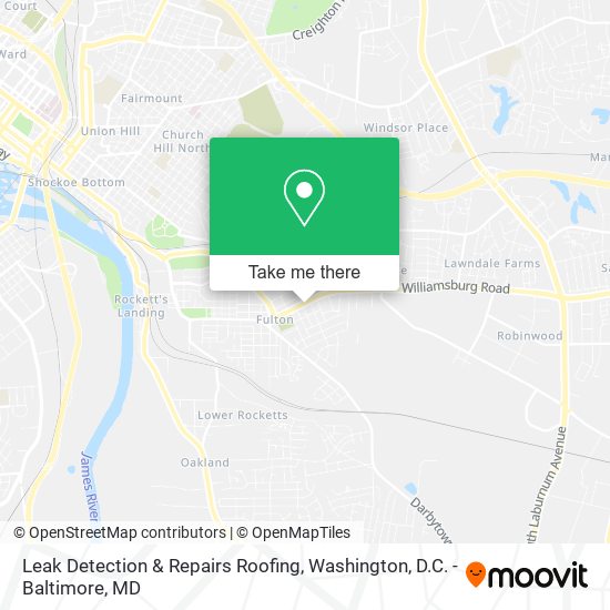 Leak Detection & Repairs Roofing map