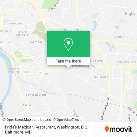 Frida's Mexican Restaurant map