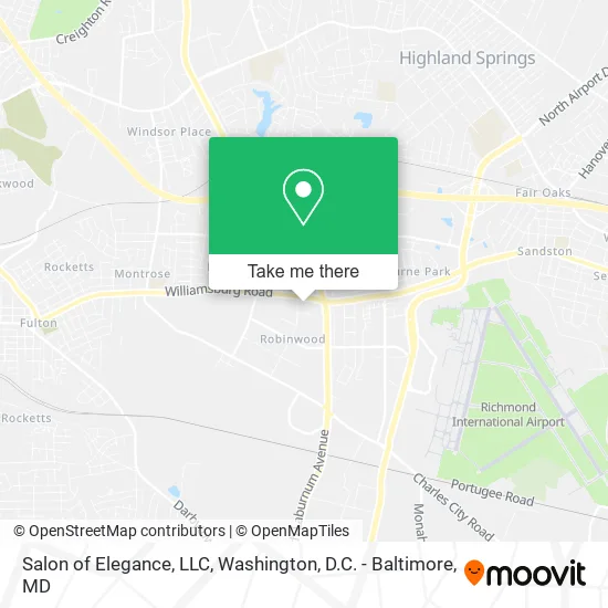 Mapa de Salon of Elegance, LLC