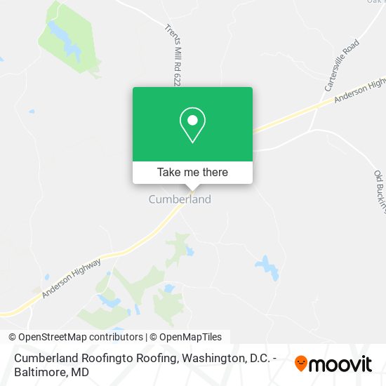 Mapa de Cumberland Roofingto Roofing