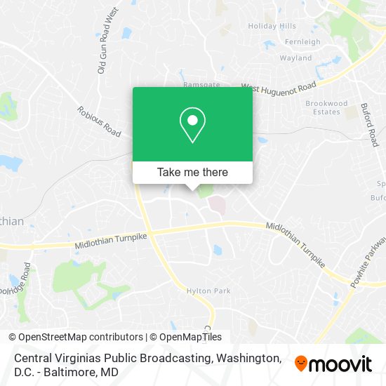 Mapa de Central Virginias Public Broadcasting