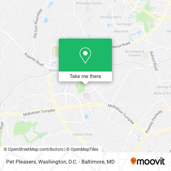 Pet Pleasers map