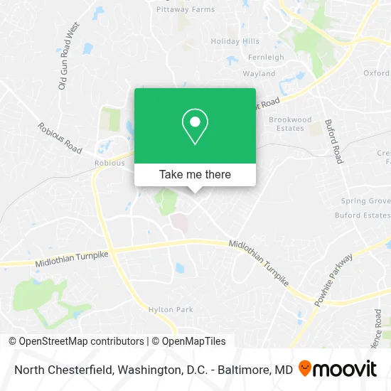 North Chesterfield map