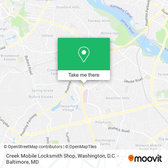 Mapa de Creek Mobile Locksmith Shop