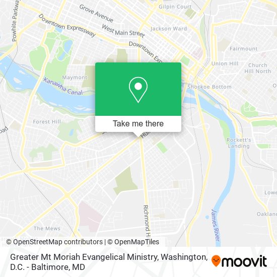 Mapa de Greater Mt Moriah Evangelical Ministry
