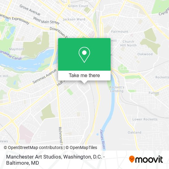 Mapa de Manchester Art Studios
