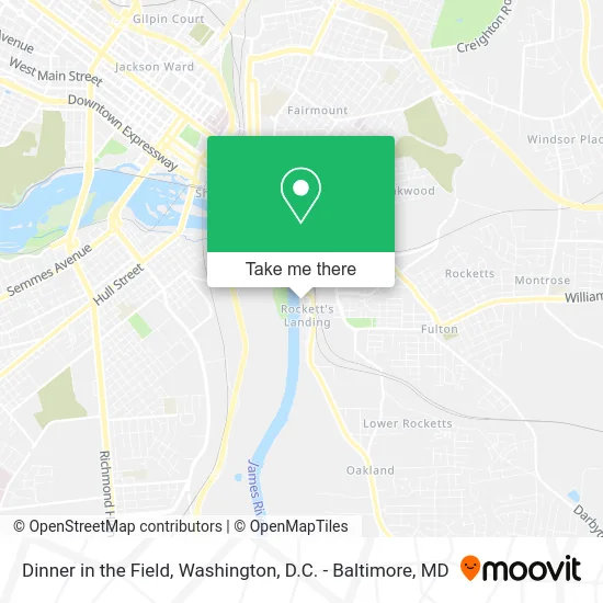 Dinner in the Field map