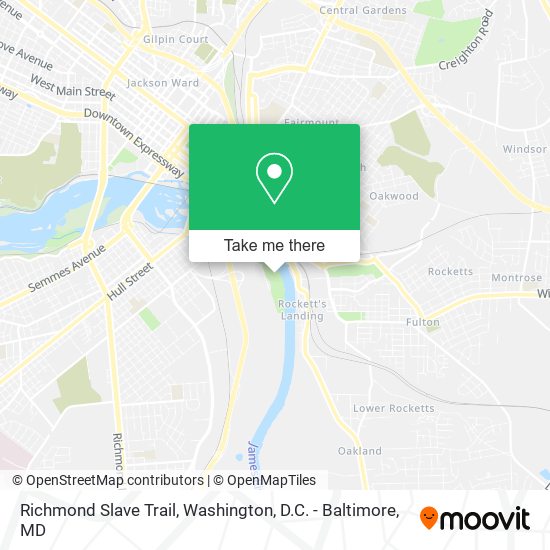 Richmond Slave Trail map