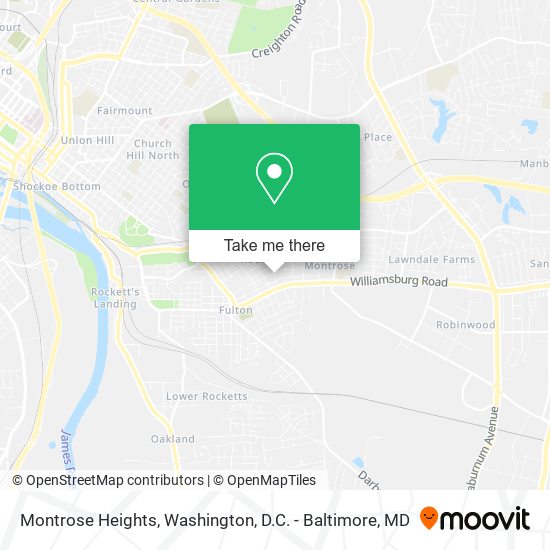 Mapa de Montrose Heights