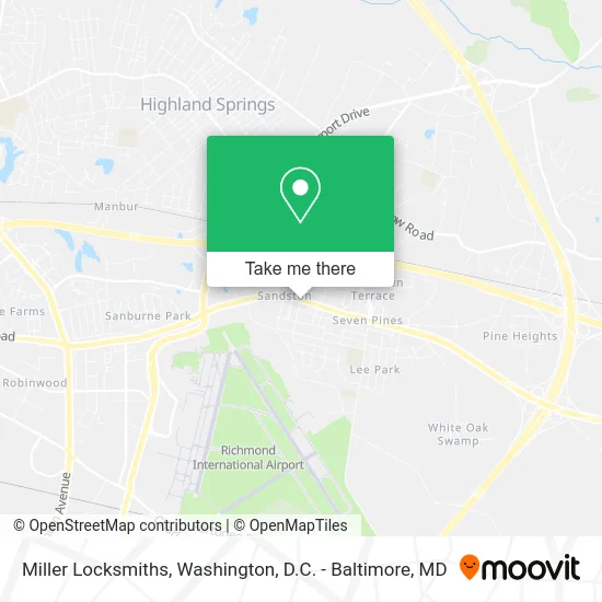 Miller Locksmiths map