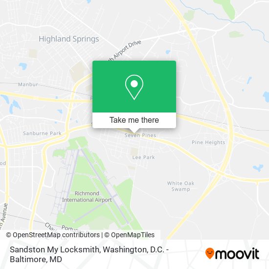 Sandston My Locksmith map
