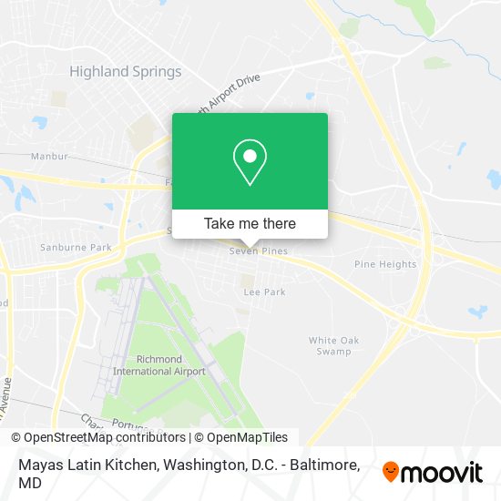 Mayas Latin Kitchen map