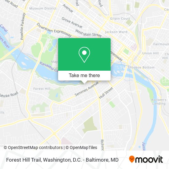 Forest Hill Trail map
