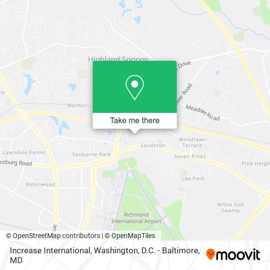 Increase International map