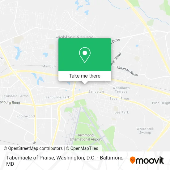 Tabernacle of Praise map