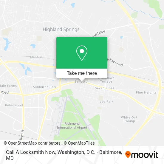 Call A Locksmith Now map